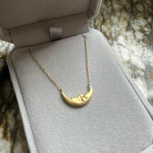 Anthony Lent moon face necklace